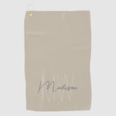 Personalisiert-Modern-Monogramm Golfhandtuch (Vorderseite)
