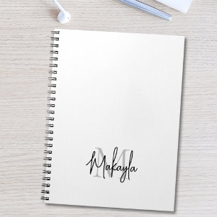 Personalisiert-Modern-Monogramm Notizblock