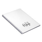 Personalisiert-Modern-Monogramm Notizblock (Rechte Seite)