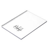Personalisiert-Modern-Monogramm Notizblock (Linke Seite)