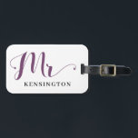 Personalisiert Modern Mr. Newlywed Typography Gepäckanhänger<br><div class="desc">Personalisiert Modern Mr. Newlywed Typography Gepäcktag. Dieser lustige Mr. Gepäckanhänger ist ein großartiges Geschenk für den Bräutigam, oder besser gesagt, für die Zukunft Mr.! Ein stilvolles Bräutigam-Anhänger, perfekt für frisch verheiratete Mr., zukünftige Mr. oder Mr. Groom To Be! Personalisieren Sie dieses stilvolle Gepäckanhänger, um es für Flitterwochen, Hochzeitsgeschenke oder Bräutigam...</div>