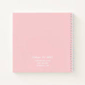 Personalisiert Modern rosa - Ihr Name - Sketch Notizblock (Rückseite)