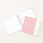 Personalisiert Modern rosa - Ihr Name - Sketch Notizblock (Innenseite)
