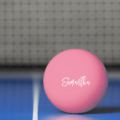 Personalisiert Modern Script Monogram Name Tischtennisball (Netto)