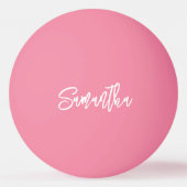 Personalisiert Modern Script Monogram Name Tischtennisball (Rückseite)