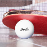 Personalisiert Modern Script Monogram Name Tischtennisball<br><div class="desc">Dieses Design kann in dem Bereich personalisiert werden, der durch das Ändern des Fotos und/oder Textes zur Verfügung gestellt wird. Sie können auch angepasst werden, indem Sie auf Vorlage personalisieren klicken und dann auf die Schaltfläche klicken, um weitere Optionen anzupassen, um die Hintergrundfarbe zu löschen oder zu ändern, Text hinzuzufügen,...</div>