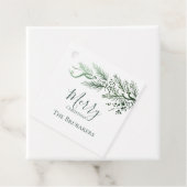 Personalisiert Modern Simple Greenery Weihnachtsge Geschenkanhänger (Beispiel)