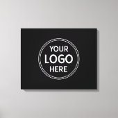 Personalisiert, modern, stilvoll, einfarbig, QR-Co Leinwanddruck (Vorderseite)