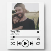 Personalisiert Modern Vater Foto Song Playlist Fotoplatte (Vorderseite)