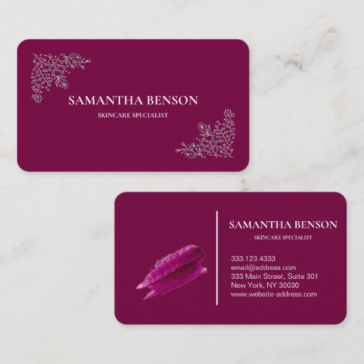 Personalisiert Moderne Berufliche Pflege Visitenkarte (Vorne/Hinten)