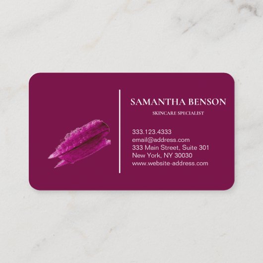 Personalisiert Moderne Berufliche Pflege Visitenkarte (Rückseite)