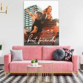 Personalisiert Moderne beste Freunde Foto Leinwanddruck (Insitu (Wohnzimmer))