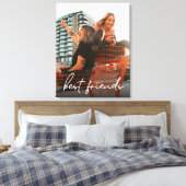 Personalisiert Moderne beste Freunde Foto Leinwanddruck (Insitu (Schlafzimmer))