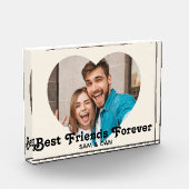 Personalisiert Moderne beste Freunde für immer Fotoblock (Links)