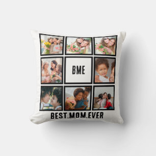 Personalisiert Moderne beste Mama je 8 FotoCollage Kissen