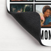 Personalisiert Moderne beste Mama je 8 FotoCollage Mousepad (Ecke)