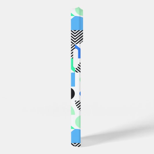 Personalisiert moderne Blaue Minte Geometrie Case-Mate iPhone Hülle (Rückseite / Rechts)