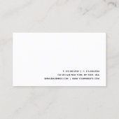 Personalisiert Moderne Elegante Beruflich einfach Visitenkarte (Rückseite)