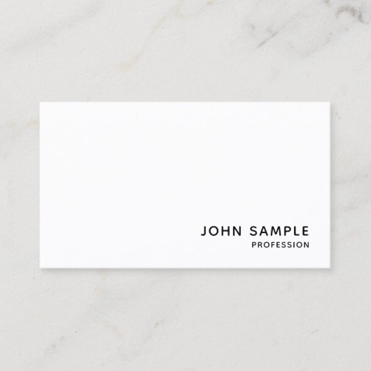 Personalisiert Moderne Elegante Beruflich einfach Visitenkarte (Vorderseite)