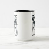 Personalisiert Moderne, elegante Hexen Weinbar Tasse (Zentrum)