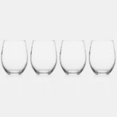 Personalisiert Moderne, elegante Hexen Weinbar Weinglas Ohne Stiel (Links)