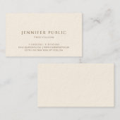 Personalisiert Moderne Elegante Luxe Signature Cre Visitenkarte (Vorne/Hinten)