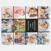 Personalisiert Moderne Familienfotografie 11 Fleecedecke (Vorderseite (Horizontal))