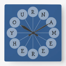 Personalisiert-moderne Fun Name Clock
