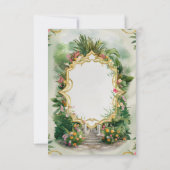 [Personalisiert] Moderne Hochzeit im Garten Einladung (Rückseite)