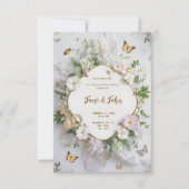 [Personalisiert] Moderne Hochzeit im Garten Einladung (Vorderseite)