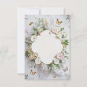 [Personalisiert] Moderne Hochzeit im Garten Einladung (Rückseite)