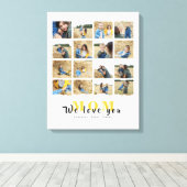 Personalisiert Moderne Liebe Ihr Mama 16 Foto Leinwanddruck (Insitu (Holzboden))