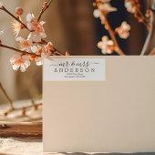 Personalisiert Moderne Mr. and Mrs. Familienname R