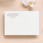 Personalisiert Moderne Mr. and Mrs. Familienname R