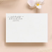 Personalisiert Moderne Mr. and Mrs. Familienname R