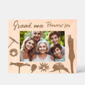 Personalisiert Moderne Niedliche Frühlingsblumen Geätzte Rahmen