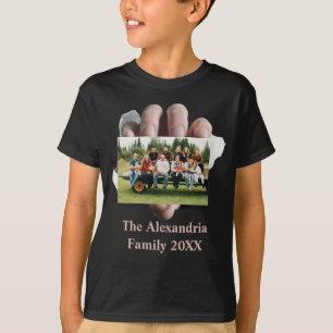 Personalisiert Moderne Vintage Fotovorlage T-Shirt