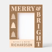 Personalisiert Moderne Weihnachten Geätzte Rahmen (Vorderseite)