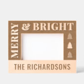 Personalisiert Moderne Weihnachten Geätzte Rahmen (Vorderseite)