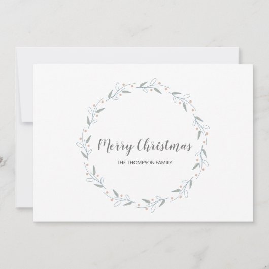 Personalisiert Moderne Weihnachtsfamilie Feiertagskarte (Vorderseite)