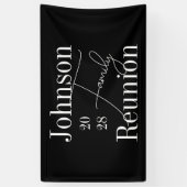 Personalisiert-Moderne Wiedersehen Schwarz und Wei Banner (Vertikal)