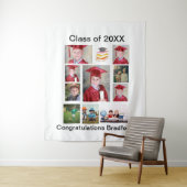 Personalisiert Moderner Abschluss 11 FotoCollage Wandteppich (Beispiel)