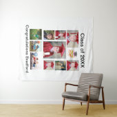 Personalisiert Moderner Abschluss 11 FotoCollage Wandteppich (Beispiel (Horizontal))