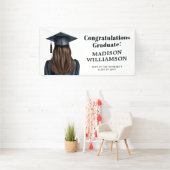 Personalisiert Moderner Abschluss Weibliche Gradui Banner (Insitu)