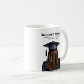 Personalisiert Moderner Abschluss Weibliche Gradui Kaffeetasse (VorderseiteRechts)