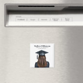 Personalisiert Moderner Abschluss Weibliche Gradui Magnet (In Situ (Geschirrspüler))