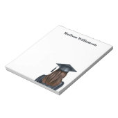 Personalisiert Moderner Abschluss Weibliche Gradui Notizblock (Rotiert)