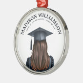 Personalisiert Moderner Abschluss Weibliche Gradui Ornament Aus Metall (Links)