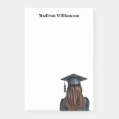 Personalisiert Moderner Abschluss Weibliche Gradui Post-it Klebezettel (Vorderseite)