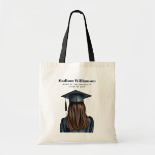 Personalisiert Moderner Abschluss Weibliche Gradui Tragetasche